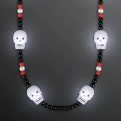 Light Up Skulls LED Beads Necklace