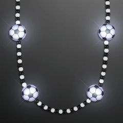 Light Up Soccer Ball Beads Necklace