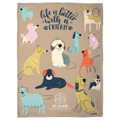 Light-Weight Brushed Fleece Blanket 50- X 60- 300 GSM - Full