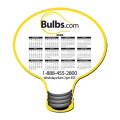 Lightbulb Shape Calendar Mouse Pad 1/8 Inch  Rubber Base