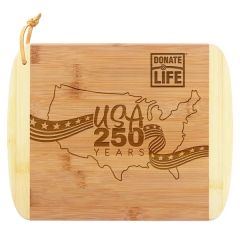 Limited Edition USA 250 Years 11 Inch Two-Tone Cutting Board