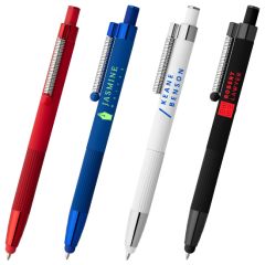 Lisbon Recycled Aluminum Monochrome Fidget Stylus Pen