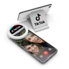 Lit Kit Clip-On Ring Light And Phone Stand
