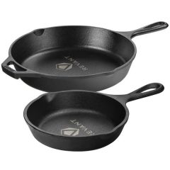 Lodge 10.25 Inch  And 5 Inch  Cast Iron Skillets Gift Set