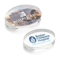 Logan Oval Vividprint Paperweight
