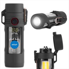Luminix Oval Flashlight And Plasma Lighter