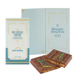 Luxe Greeting Card Collection - Milk Chocolate Dubai Bar