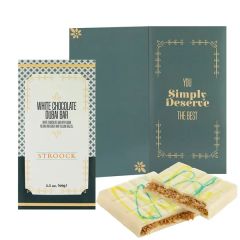Luxe Greeting Card Collection - White Chocolate Dubai Bar