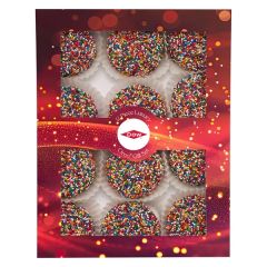 Luxury Chocolate Oreo Gift Sets- Rainbow Nonpareil Sprinkles