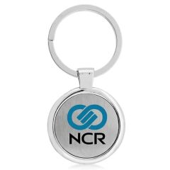 Luxury Round Polished Metal Keyholder