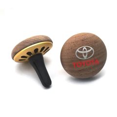 Luxury Wooden Pen With Silicone Grip and Golden Trim