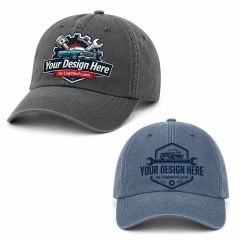 Lynx Washed Cotton Baseball Caps - Special Offer