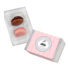 Macaron 2 Pack - Chocolate Strawberry Box By Dana's Bakery