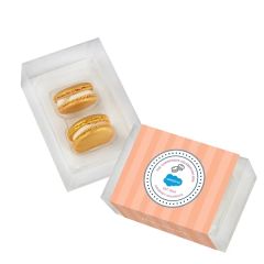 Macaron Gift 2 Pk Champagne Celebration Box By Dana's Bakery