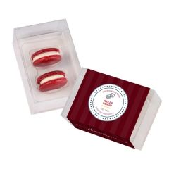 Macaron Gift Set / 2 Pack - Red Velvet Box By Dana's Bakery