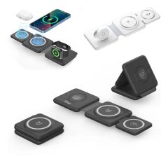Magnetic Foldable 3 In 1 Wireless Charging Station