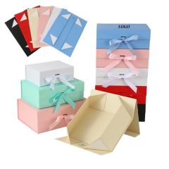 Magnetic Ribbon Foldable Gift Packaging Boxes