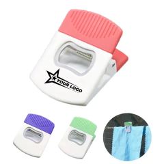 Magnetic Sealing Clip Snack Fridge Magnet Bottle Opener