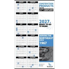 Mail-Rite Year-In-View 2-Color Calendar