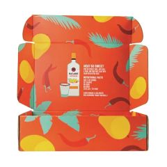 Mailing Box, B-Flute 14 Inch X 10 Inch X 4 Inch - White - F - 560 Sq In