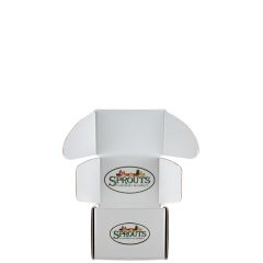 Mailing Box, B-Flute 5 Inch X 4 Inch X 4 Inch - White - B - 080 Sq In