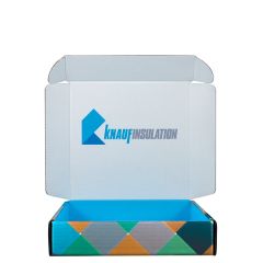 Mailing Box, B-Flute 10 Inch X 10 Inch X 2.25 Inch - White - D - 250 Sq In