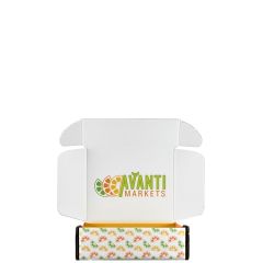 Mailing Box, B-Flute 6 Inch X 5 Inch X 2 Inch - White - B - 060 Sq In