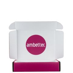 Mailing Box, B-Flute 9 Inch X 7 Inch X 2 Inch - White - B - 126 Sq In