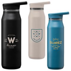 Majesty Recycled Stainless Dual-Lid Bottle - 25 Oz- Colorjet
