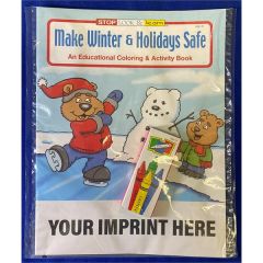 Make Winter & Holidays Safe Coloring Book Fun Pack