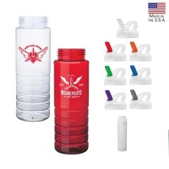 Malibu 26 Oz Pet Bottle With Flip Spout & Infuser