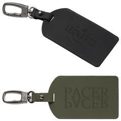 Malmo Recycled Plastic Metal Carabiner Luggage Tag - Deboss