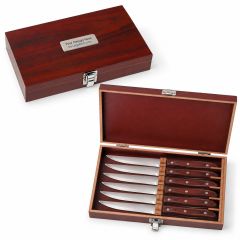 Manchurian Ash 6-Piece Steak Knife Slim Case Set