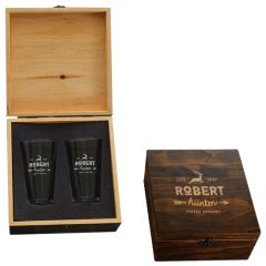 Manhattan Etched 2-Piece Pint Boxed Set