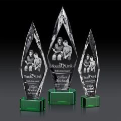 Manilow Award On Paragon Base 3D - Green