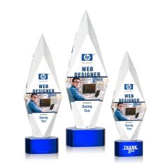 Manilow Vividprint Award On Paragon Base - Blue