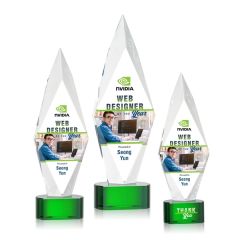 Manilow Vividprint Award On Paragon Base - Green