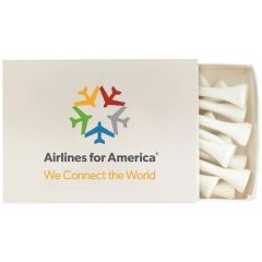 Match Box O'Tees With 2 3/4 Inch Unprinted Tees Approx. 15