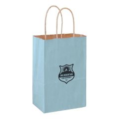Matte Color Paper Shopper Bag - Flexo Ink