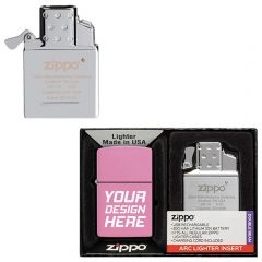 Matte Zippo Rechargeable With Electric Lighter Insert