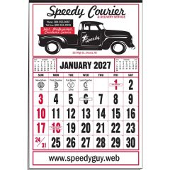 Medium 12-Sheet Calendar With 2nd Ad Space