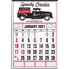 Medium 12-Sheet Calendar With Extra Memo Space