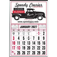 Medium 12-Sheet Calendar With Larger Ad Area