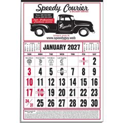 Medium 12-Sheet Calendar With Weather Outlook