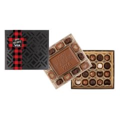 Medium Deluxe Gift Box With Square Full Color Band