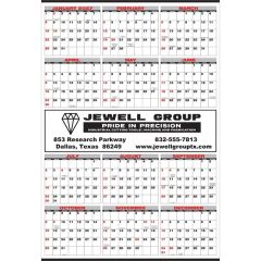 Medium Memo Year-In-View Center Ad Calendar