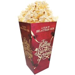 Medium Straight Edge Scoop Popcorn Box Full Color 46 Oz