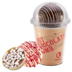 Mega Hot Chocolate Bomb Cup Kit - White Choc. Peppermint