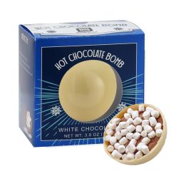 Mega Hot Chocolate Bomb In Window Box - White Chocolate