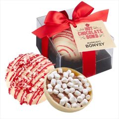 Mega Hot Chocolate Bomb W/ Hang Tag - White Choc. Peppermint